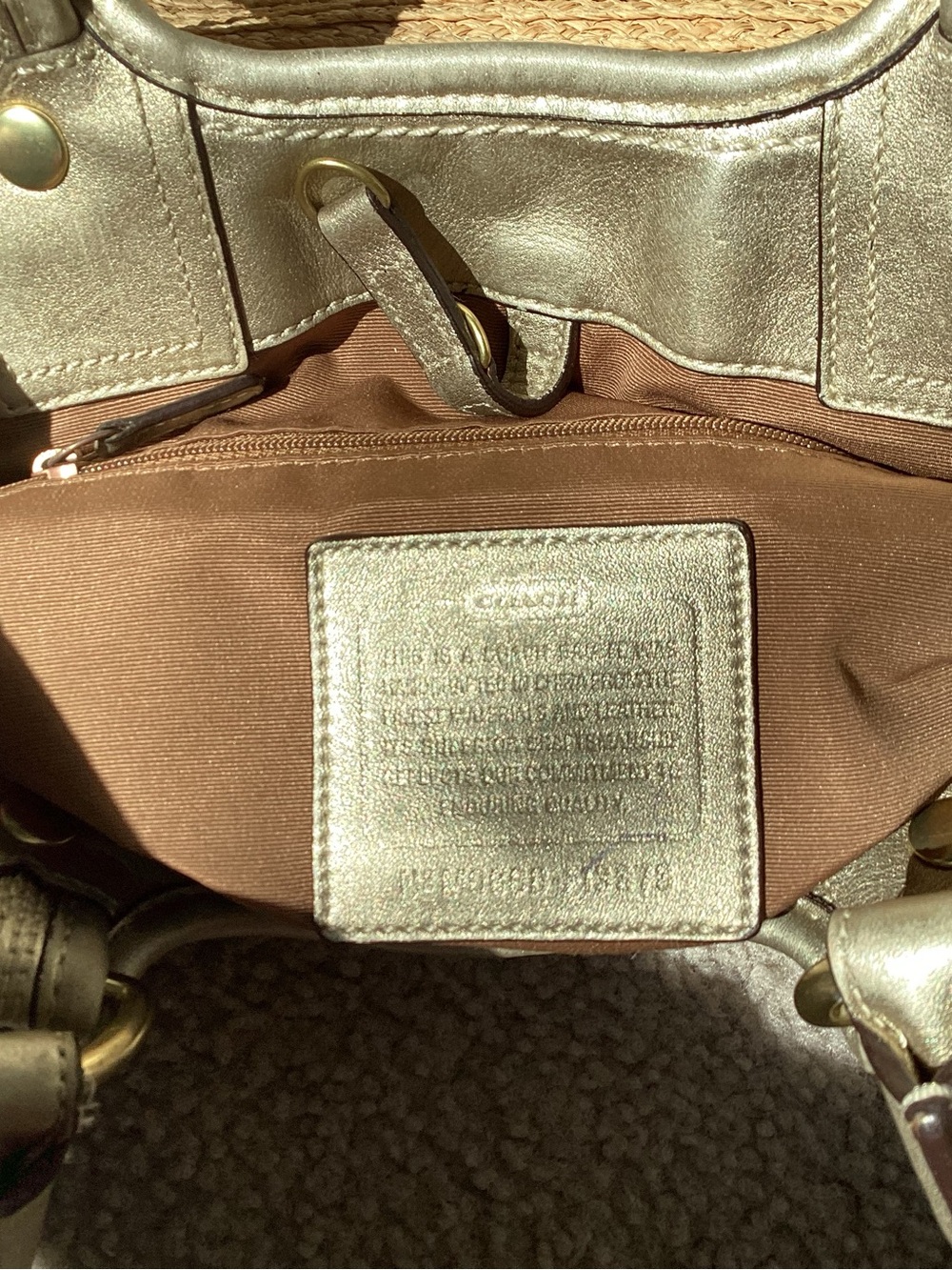 Coach Bleeker Straw Tote M0868-F13373 - Picture 6 of 7